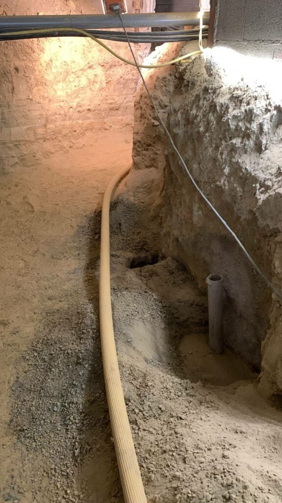 pose de micropieux dans uen cave 1