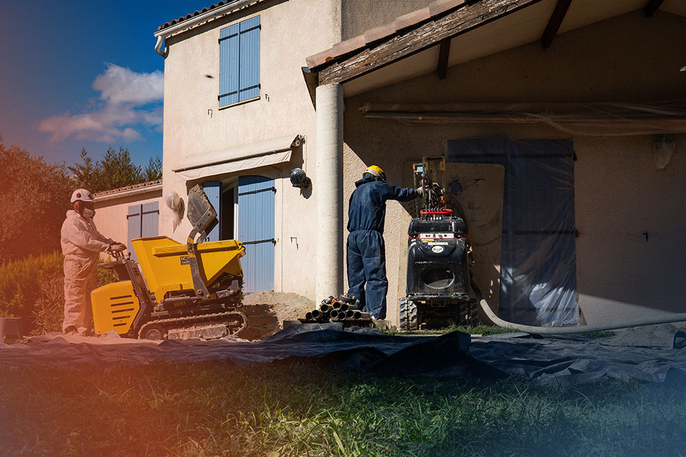 micropieux dans une villa